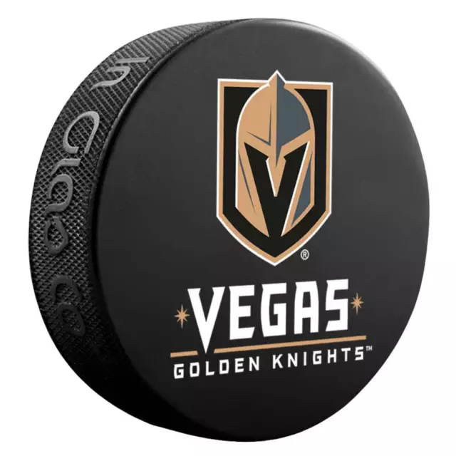 Official Vegas Golden Knights Basic Team Logo Collectors NHL Hockey Game Puck