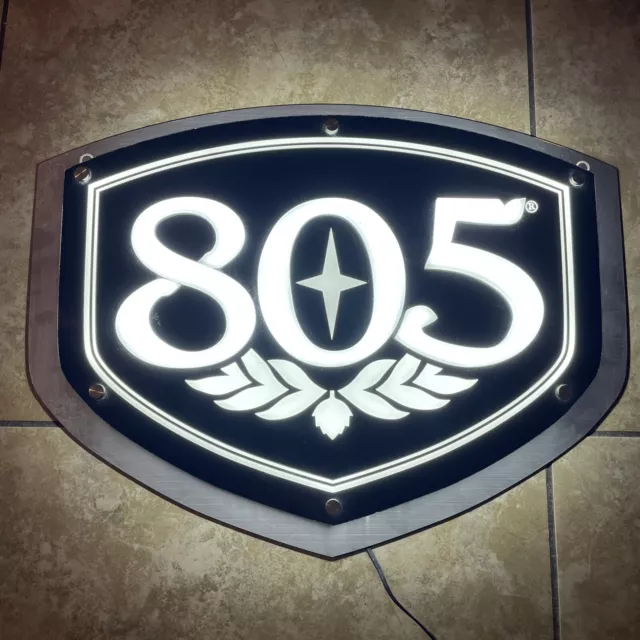 805 Shield Beer Sign LED Bar Light W/ 3D Effect Heavy Metal 100% Tested Working