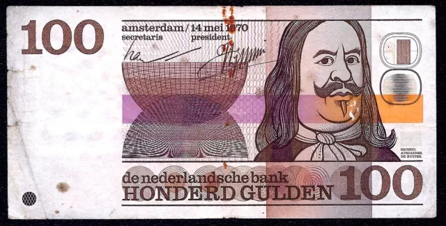 Netherlands 100 Gulden 1970 P-93