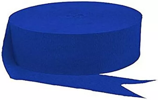 amscan - 18205.105 Amscan Jumbo Roll Party Crepe Streamer | Bright Royal Blue