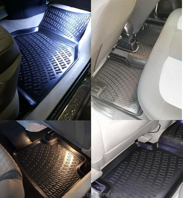 Set di tappetini in gomma Dacia Sandero 2 nero accessori personalizzati