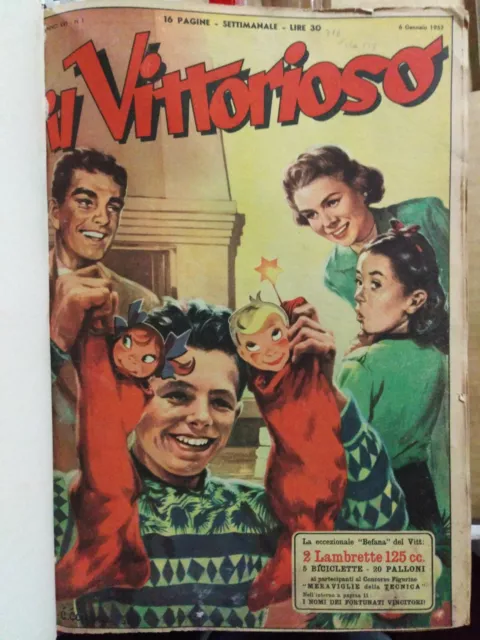 Il Vittorioso Annata completa 1952 Jacovitti periodici infanzia