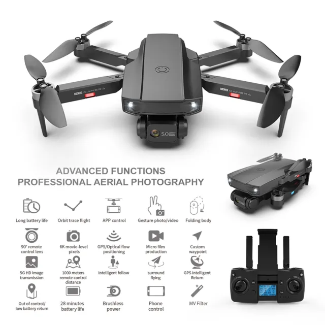 6K ESC Dual Camera GPS Brushless Motor Drone 5G HD Image Transmission Drone