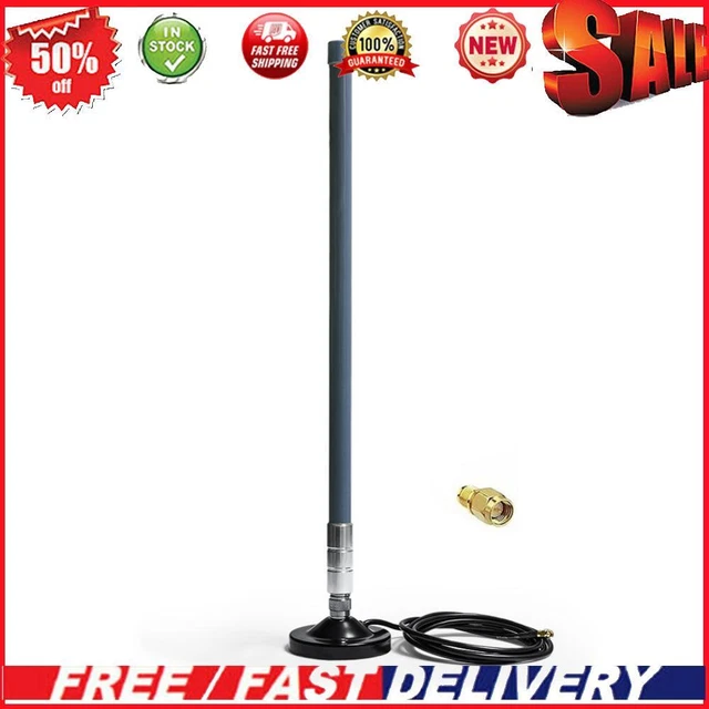 5dBi 858-878MHz for Helium Hotspot Miner Antenna+Magnet Base (55cm Gray)