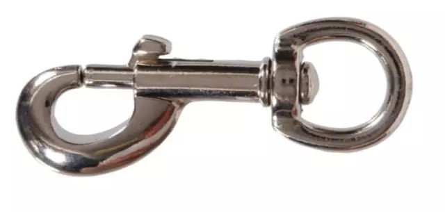 Hillman 853228 1/2 in. Nickel-plated Steel Round Swivel Trigger Snap Hook