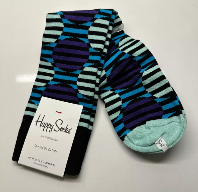 NEW Happy Socks Combed Cotton Dress Socks NWT FREE Shipping NEW Happy Socks Combed Cotton Dress Socks NWT FREE Shipping