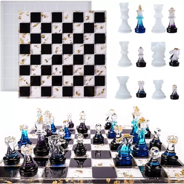 3D INTERNATIONAL CHESS Mold Jewelry Resin Casing Mold Easy to Clean £7. ...
