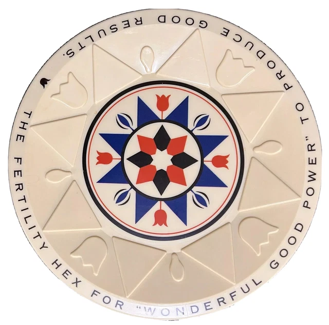 Dutch Pantry Restaurant Hex Plate The Fertility Hex Wonderful Good Power 1970s
