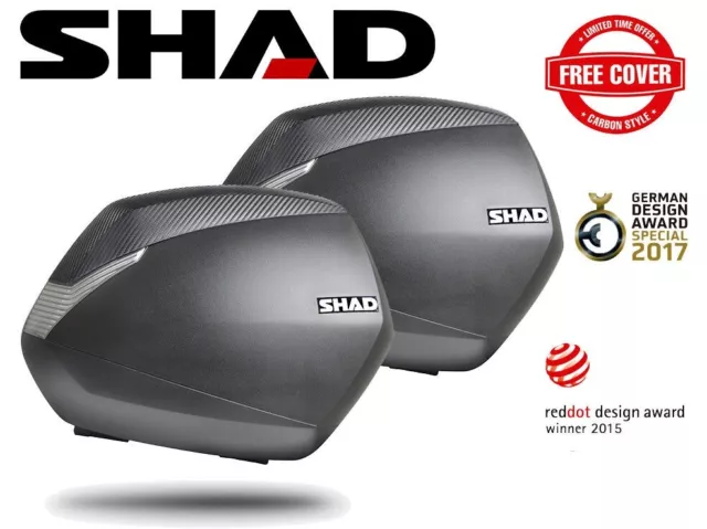 Kit Valigie Laterali Shad Sh36 Carbon Telaio 3P System Honda X-Adv 750 2017 2018