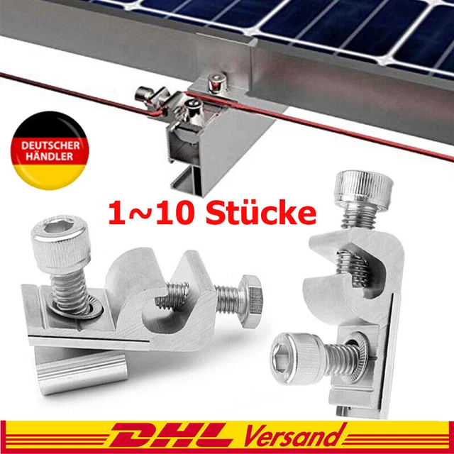 ALU ERDUNGSKLEMME EDELSTAHL Photovoltaik Solar Erdung Klemme Sammelklemme 385761304861 ALU ERDUNGSKLEMME EDELSTAHL Photovoltaik Solar Erdung Klemme Sammelklemme 385761304861