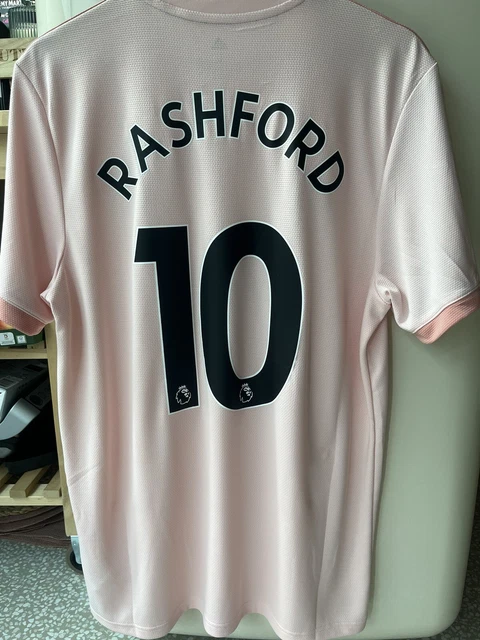 Manchester United Rashford Pink/Rose Jersey/Trikot  OG Flock + PL Badge
