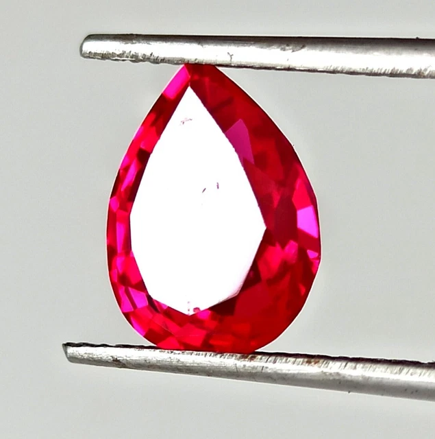 Rubino naturale rosso rosato a forma di pera da 4,00 ct, pietra preziosa...