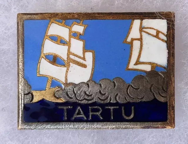 Insigne Marine 1940 Contre Torpilleur TARTU AB déposé ORIGINAL WWII France