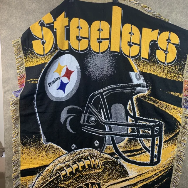 Vintage The Northwest Company High Bulk Acrylic Pittsburg Steelers NFL Throw
