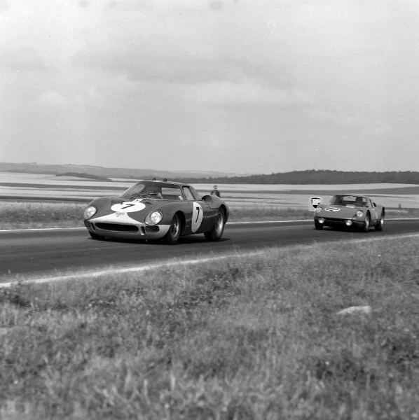 NORMAN BLACK, MG, leads a car and Lord Avebury, Alta 1935 Racing Old Photo $10.00 - AU