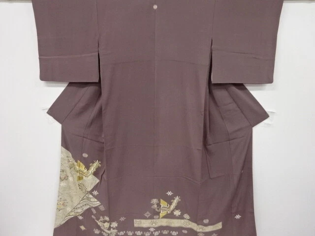 5706381: Japanese Kimono / Vintage Iro Tomesode / Embroidery / Kinsai / Phoenix