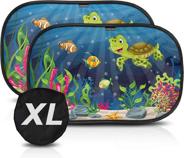 XL Tendine Parasole Auto Tartaruga 59X38Cm Extra Scuro - Parasole Bambini Access
