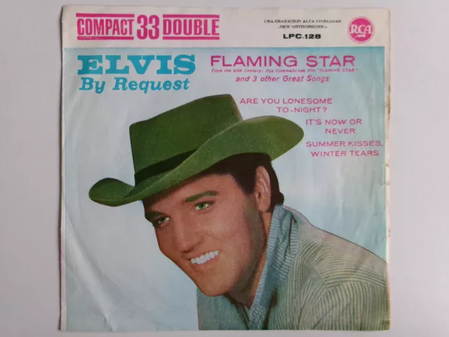 Elvis Presley Elvis By Request Ep Rca Victor Lpc-128 The Jordaniares Rock N Roll