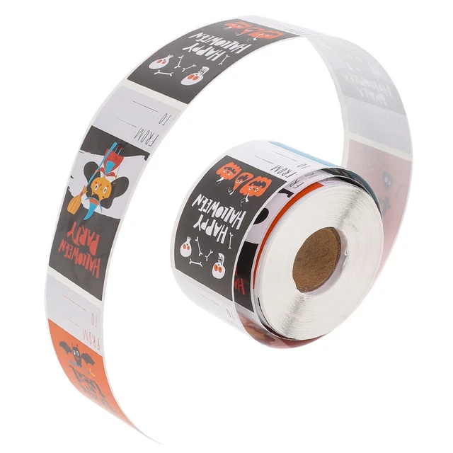 1 Roll of Halloween Sealing Sticker Invitation Card Seal Sticker Roll