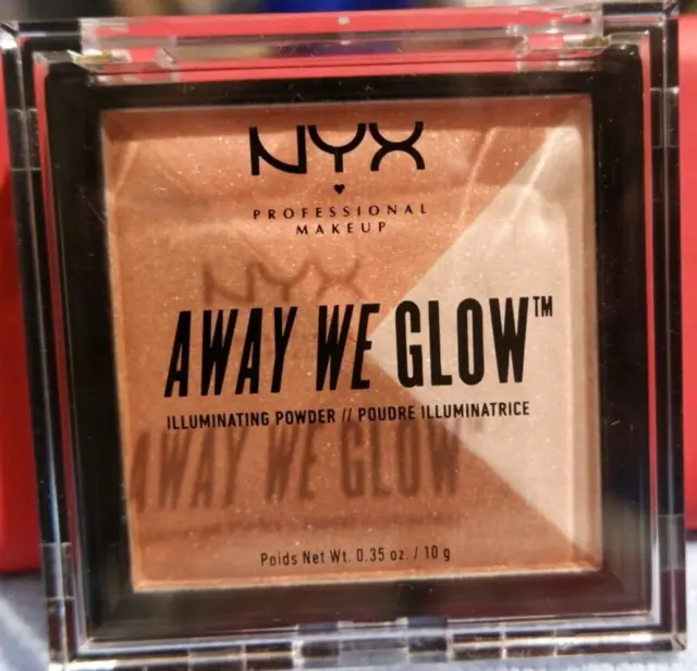 NEW NYX Away We Glow Illuminating Powder Professional Makeup 4 shade Full Size
