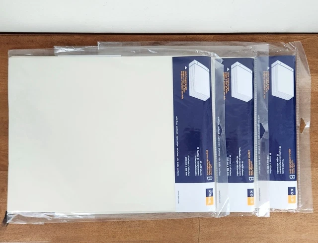 Lot of 3 Kolo Refill Pages for Newport 11”x14” Scrapbook, White