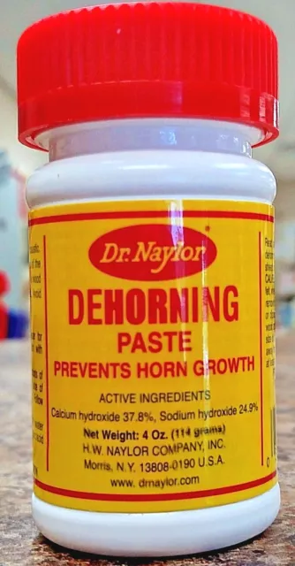 Dehorning Paste Dr Naylor 4 oz for Calves, Sheep, and Goats bloodless dehorn