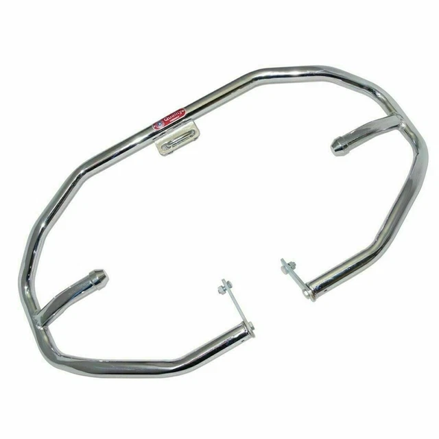 Motore Colpo Barrette Gamba Protezione Cromato Reale Enfield Classico Pallottola