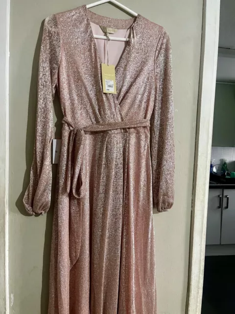 Jenny packham gold clearance wrap dress