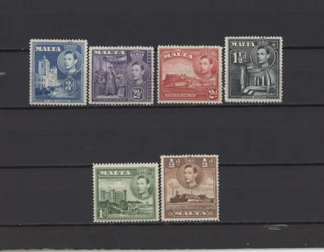 s46661 MALTA MNH** 1943 Definitives 6v