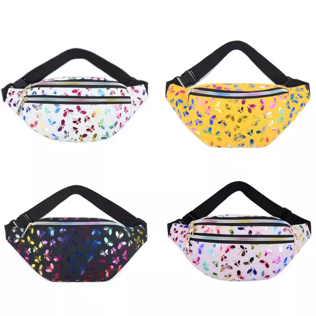 Butterfly Printed Waist Bag Women Phone Bag Cartoon Bag And Colorful Girls Ba Sp