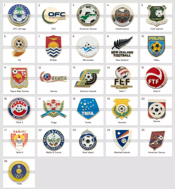 Badge Pin: OFC Oceania Football Confederation Federation