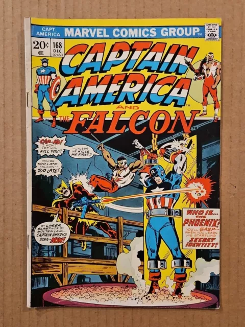 Captain America #168 1st Appearance of Helmut Zemo Marvel 1973 VG/FN