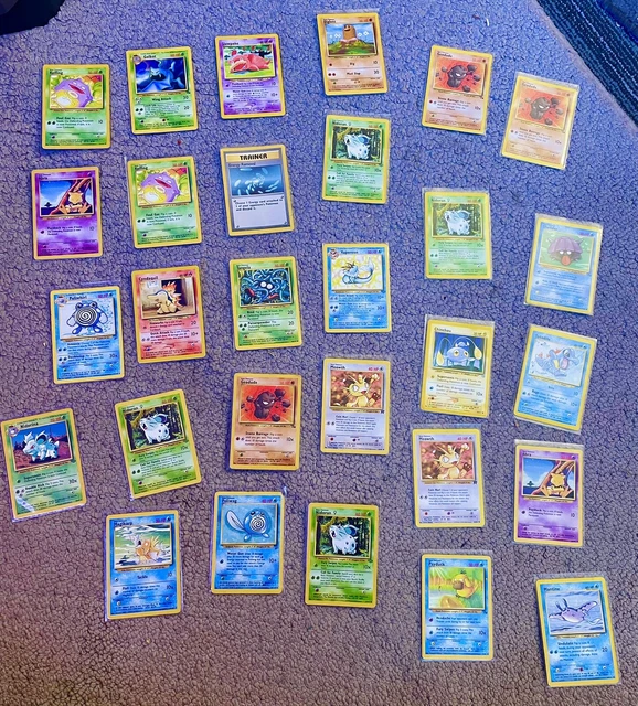 VINTAGE MINT, LP, HP, Rare & Common Pokemon Card Lot (29) WOTC, Pokémon