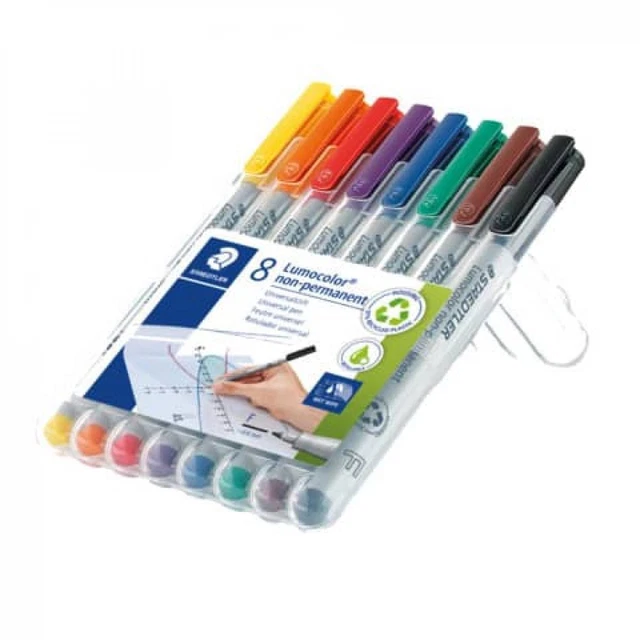 STAEDTLER Folienstift Lumocolor F nonperm 8St 316 WP8 (4007817323601)