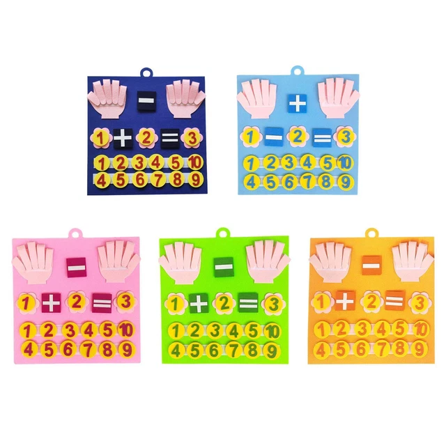 FELT BOARD FINGER Numbers Counting Toy Kindergarten Math Toy Handmade