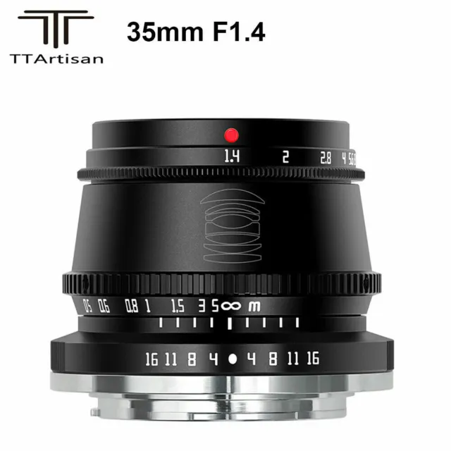 TTArtisan 35mm F1.4 APS-C Manual Lens for Leica L Mount CL TL2 Lumix S5II Camera