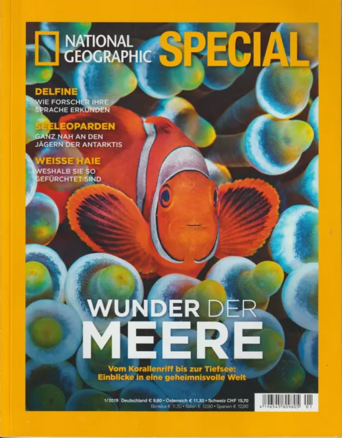 National Geographic Special  - 1/2019 - Wunder der Meere - Neuwertig !