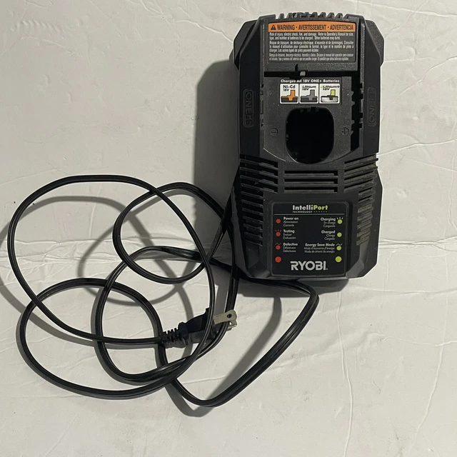 RYOBI ONE+ P118 18V NiCd Lithium Ion Battery Charger IntelliPort