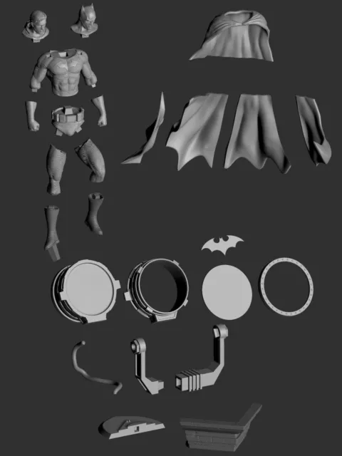 Batman The Dark Knight Resin 3d printed DIY model kit 1:10 Scale 2