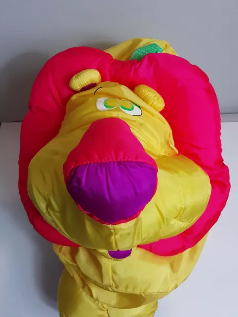 Vintage 1994 Fisher Price Puffalump Big Things Lion Stuffed Plush Toy Pillow