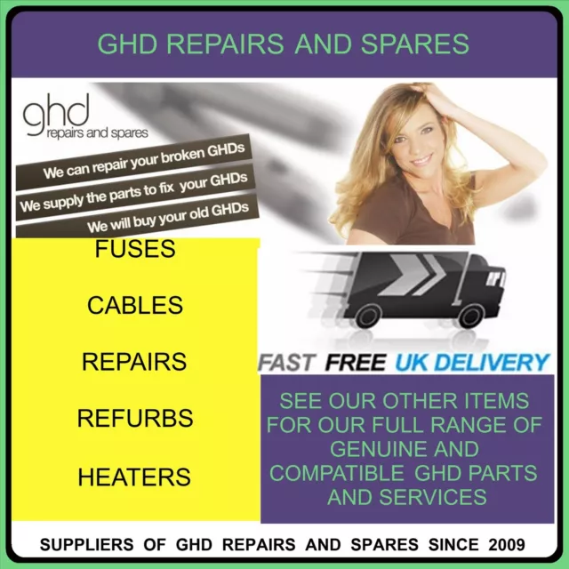 GHD HAARGLÄTTER Reparatur Ersatz Heizelemente kostenlose Wärmeleitpaste 2