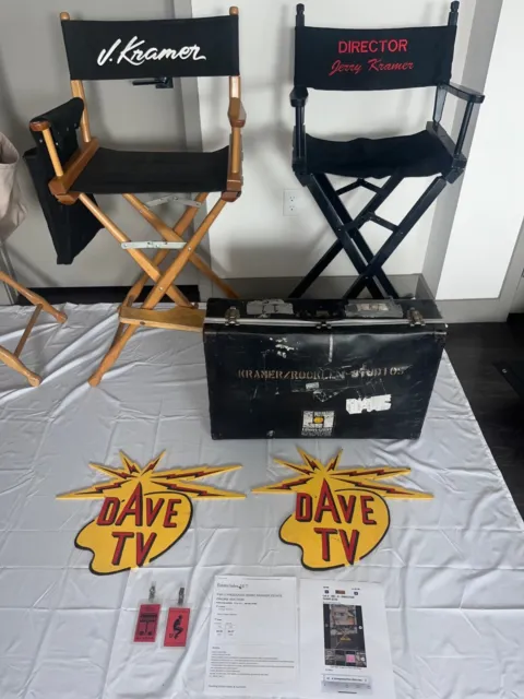 David Lee Roth VAN HALEN DAVE TV Screen Used JUST A GIGOLO Music Video Sign Prop