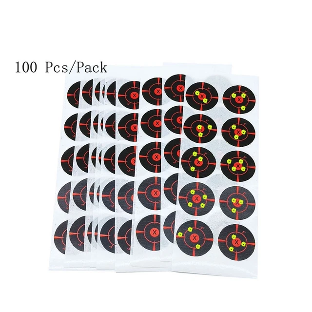120 Pièces Autocollants pour Cibles de Tir Adhésives, 3 Pouces Cibles