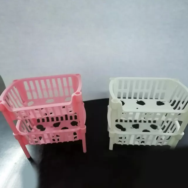 Miniature Supermarket Plastic Laminated Shopping Basket Jewelry Storage