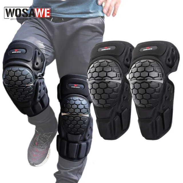 WOSAWE Knee Brace Motorcycle Motorbike Knee Pads Dirt Bike Knee Shin Guards Gear