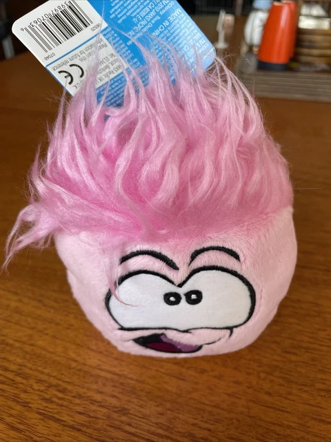 DISNEY CLUB PENGUIN Pink Puffle Series 5 With Coin Soft Plush Toy 4