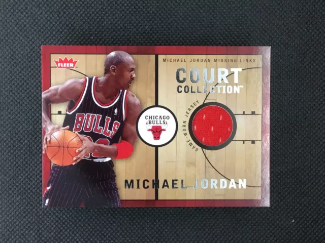 Michael Jordan Game Worn Jersey 2007-08 Fleer Missing Links Court Collection (g)