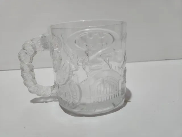 McDonald’s Batman Forever Two Face Glassware Collectable Glass Mug Cup - 1995 3
