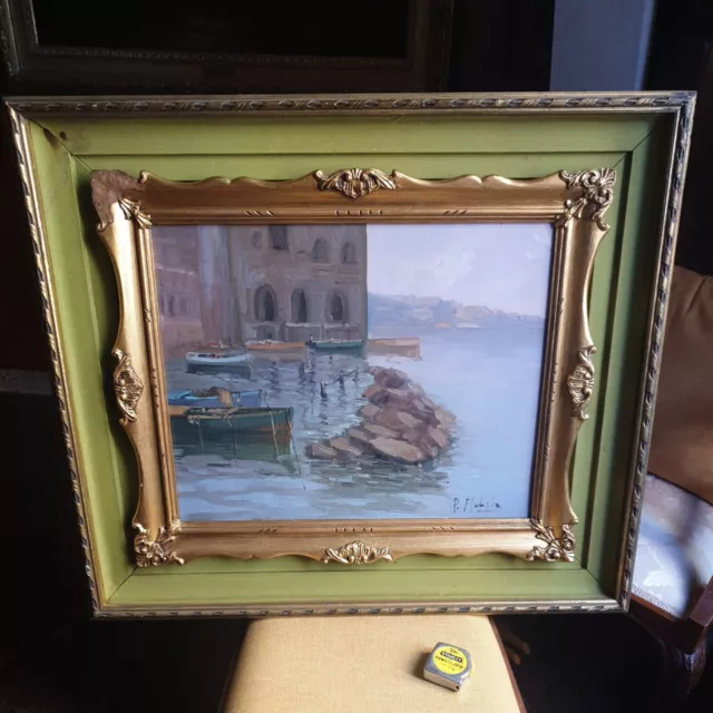 Napoli/Dipinto Del '900/Olio Su Tavola.