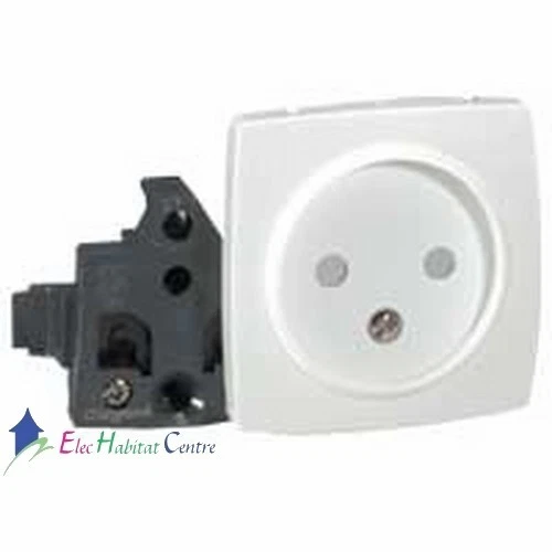 Prise Double étanche IP54 Simon Kontakt 16A Blanc - Avec Clapet, Pour Intérieur/extérieur, Neuf